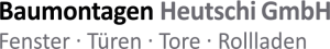 Logo Baumontagen Heutschi Fenster türen Tore Rolladen